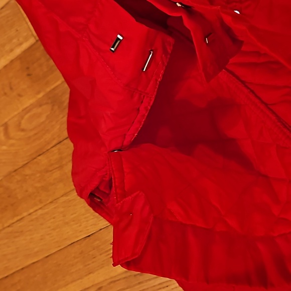 VINTAGE OBERMEYER SIDE ZIPPER SNOWPANTS RED NYLON - Picture 5 of 10